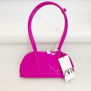 Zara Fuchsia Patent Handbag